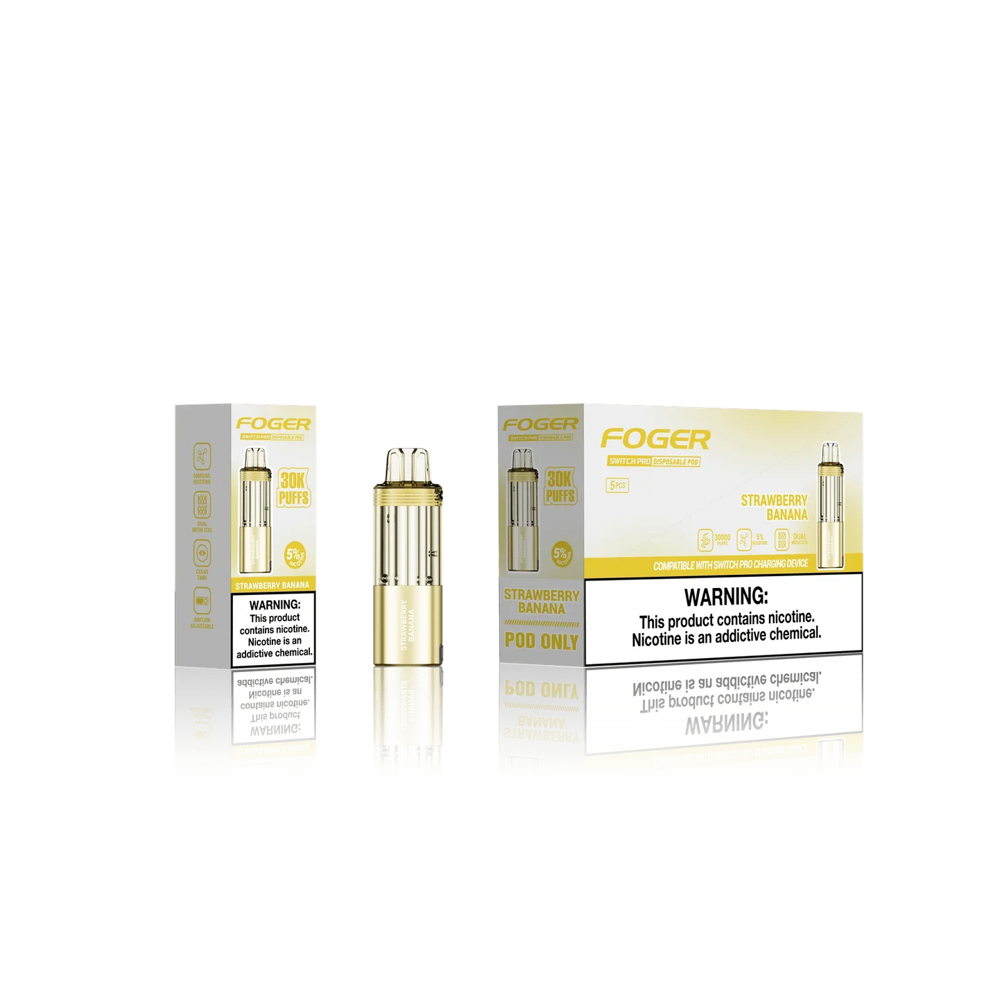 FOGER SWITCH POD - STRAWBERRY BANANA